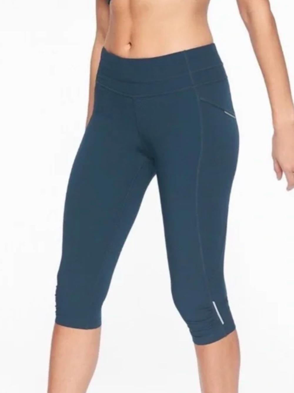 Athleta Navy Cropped Active Leggings & tank bundle - Picture 3 of 11